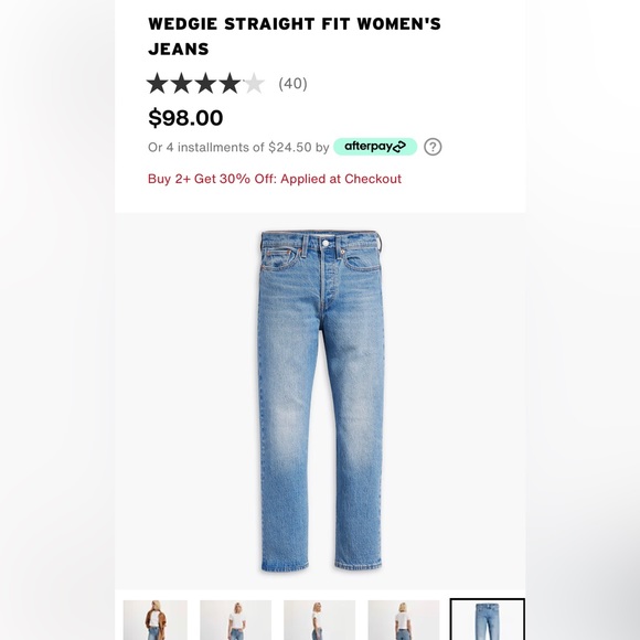 Levi’s wedgie straight jeans - Picture 5 of 5